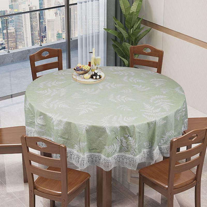 大圆桌桌布防水防油免洗桌垫塑料家用pvc圆形餐桌布圆桌酒店新品,居家布艺,桌布,淘宝优惠券,粉丝福利购,淘宝优惠卷