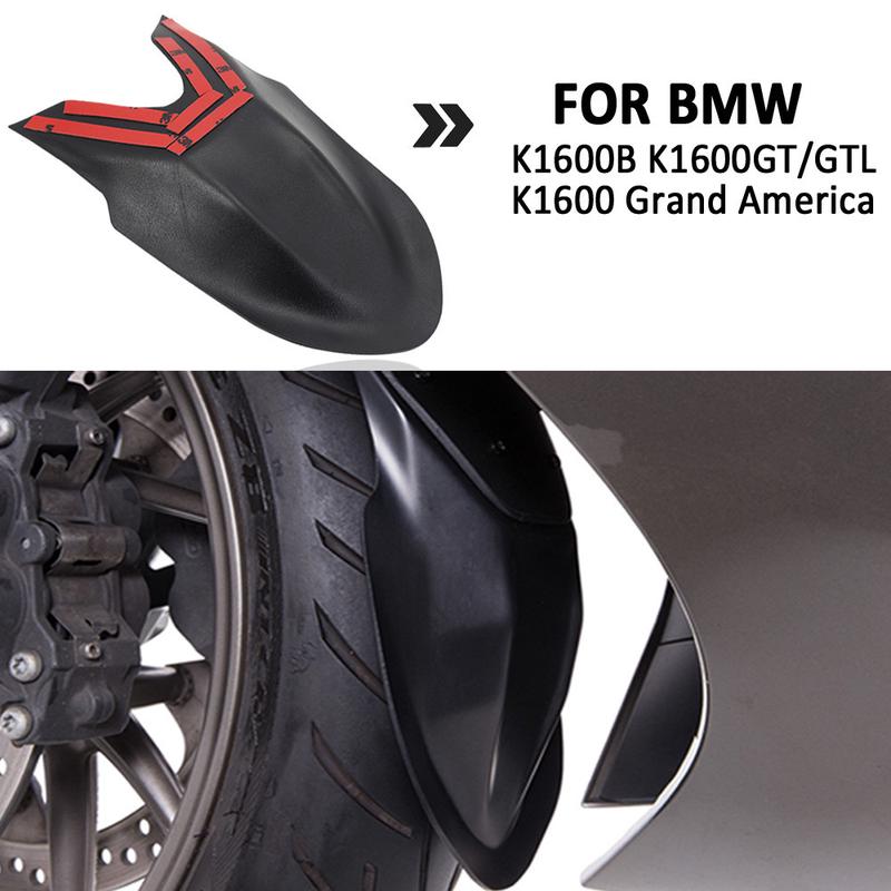 全新摩托车黑色前挡泥板加长适用于BMWK1600GTK1600GTL