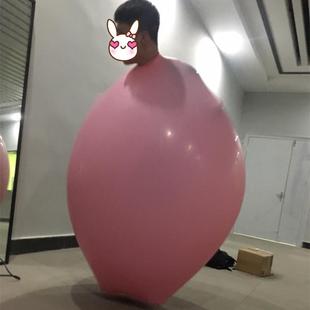 场地布置道具 供应1.8米进口大气球伸缩性好加厚乳胶表演钻人气球