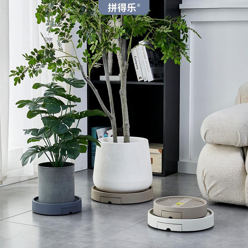 【专享】花盆托盘带轮移动底座接水花盘底花架垫底塑料花盆底