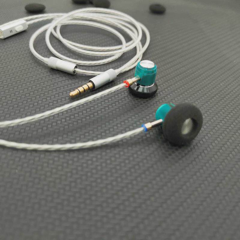 原熊diy定制typec平头耳塞式HIFI耳机手机重低音人声游戏K歌带麦