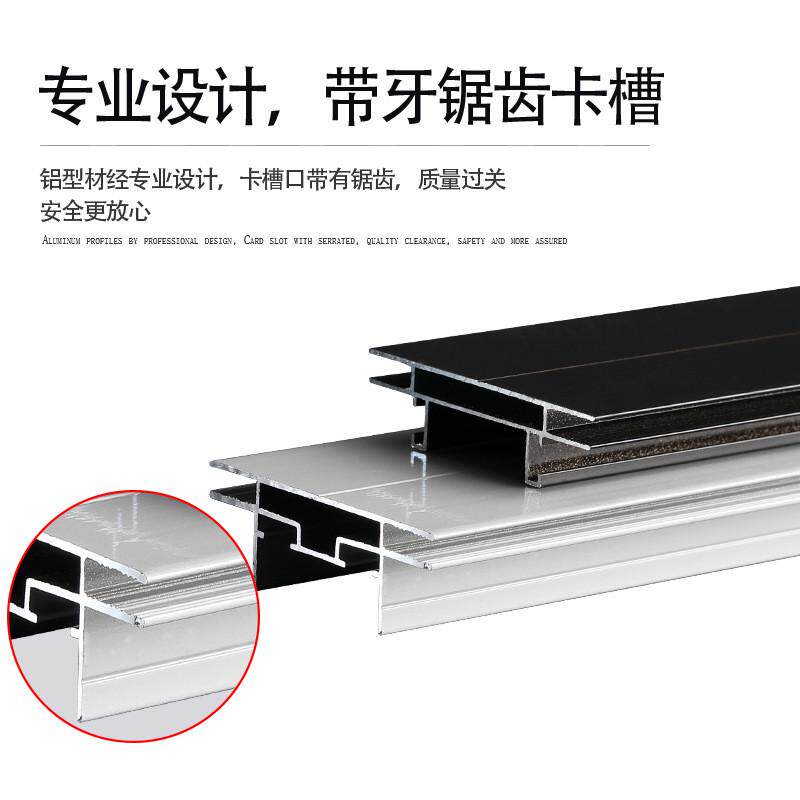 双面卡布灯箱铝型材展会特装型材广告铝合金灯箱超薄卡布型材