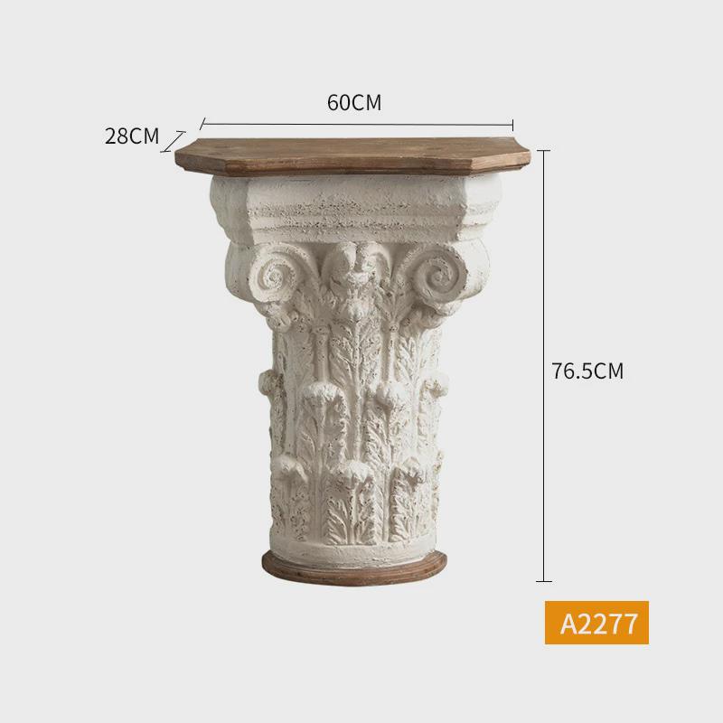 雕花白色花器花艺插花瓶法式复古商场装饰花盆家居酒店桌花摆件