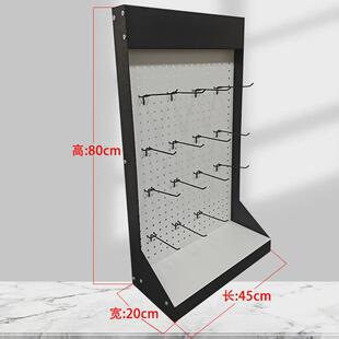 展架挂钩挂板商品陈列架展示架铁艺落地不生锈摊位货架展示架带柜