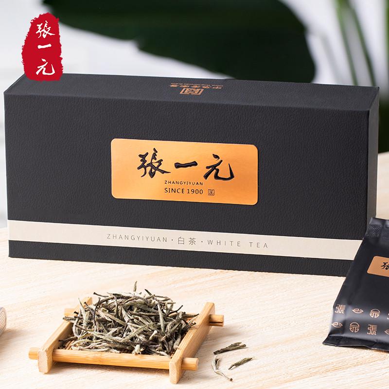 新日期张一元白茶(尚品)白毫银针古树茶浓香送礼伴手茶礼特级80g