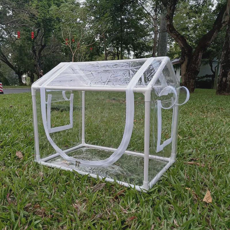 直供屋顶Ｐ花架多肉暖房保温大棚式ＶＣ全透明植物成长帐篷