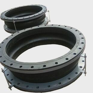 大口径端面全密封橡胶减震接头大翻边软连接耐压橡胶软连接厂家