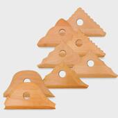 陶艺塑形8件套木质骨架刀陶器足部修边泥塑刀diy拉坯工具工具