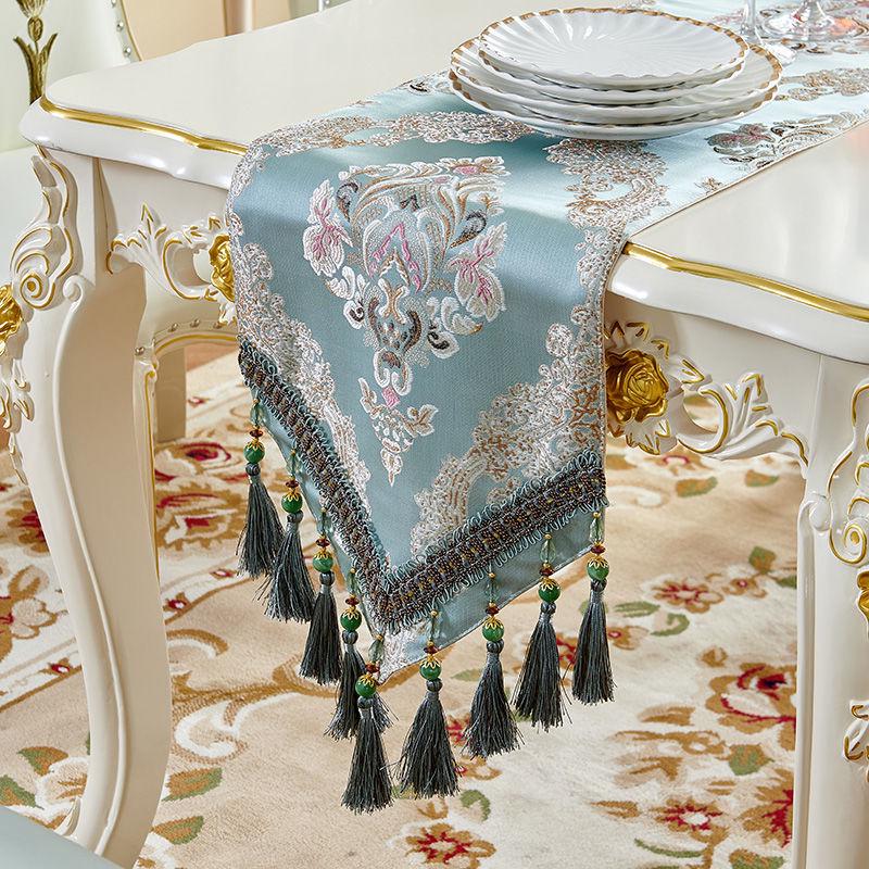 热销s588美式桌旗客厅茶几旗电视柜欧式奢华餐桌布艺床旗盖巾餐垫