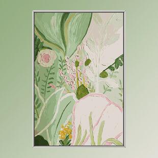 1Y数字油画diy手绘填色风景大尺寸花手工画填充肌理丙烯油彩装饰