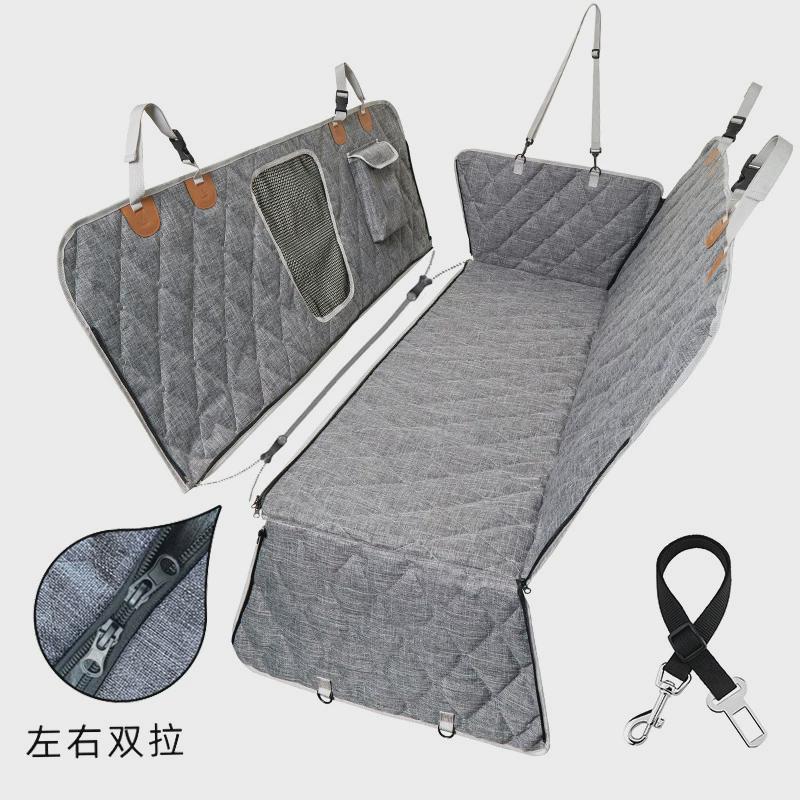 汽车宠物垫防水汽车后座牌宠物车载可车用四合一垫拆分拉链狗垫