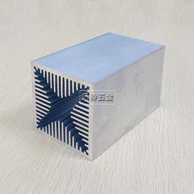 大功率风冷型散热器型材60*60*100电子三极管散热片风洞散热定制