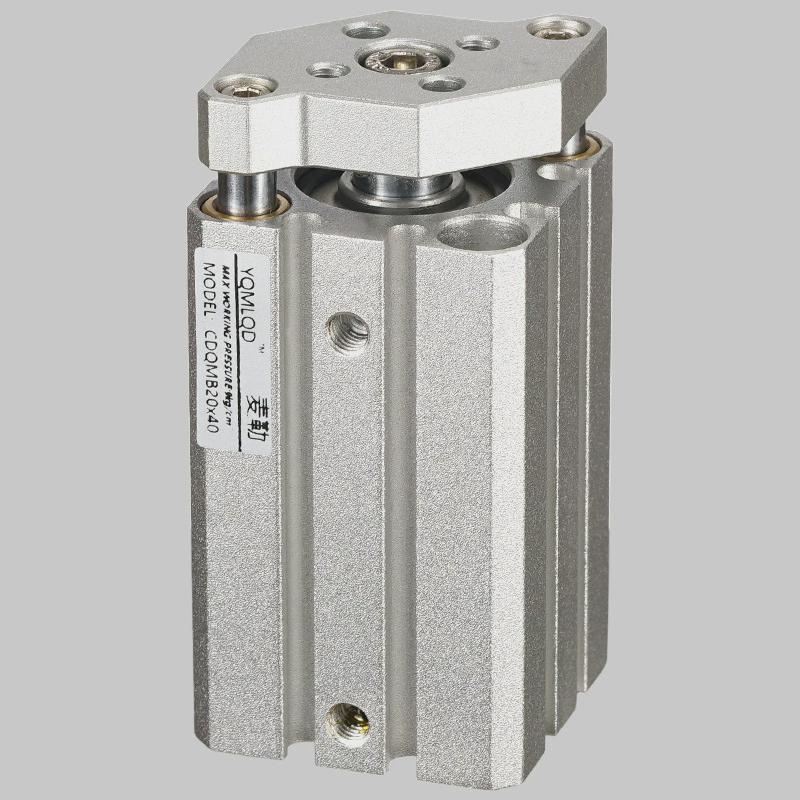 导杆气缸三杆带导杆CDQM薄型三轴气缸CQMB32x40/50-10-15-20-30