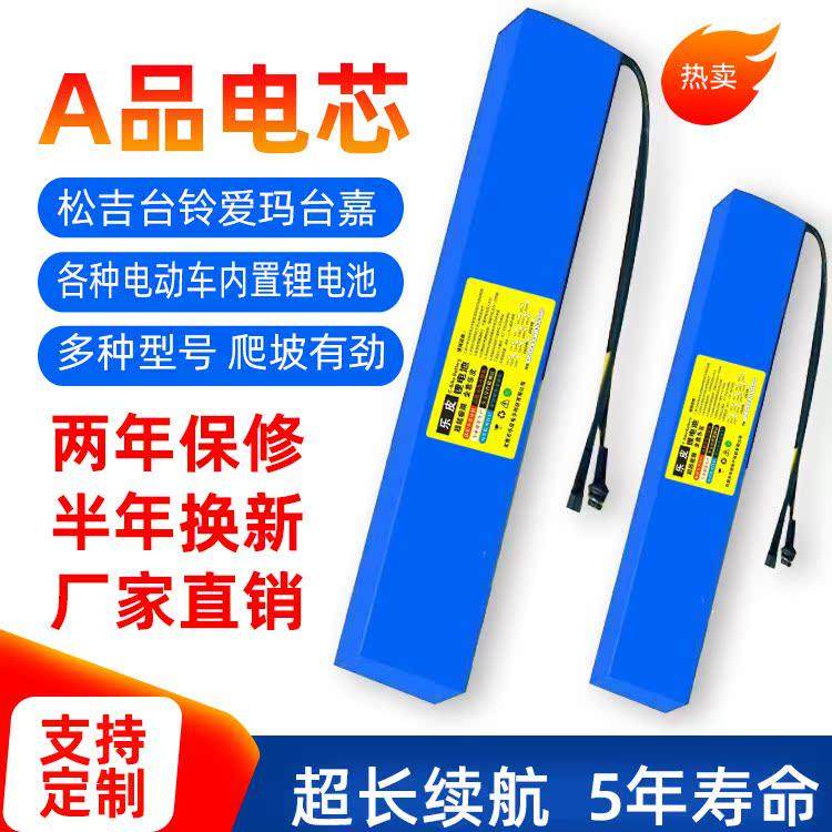 电动车锂电池48V代驾车60V自行车电池36V内置锂电池10A