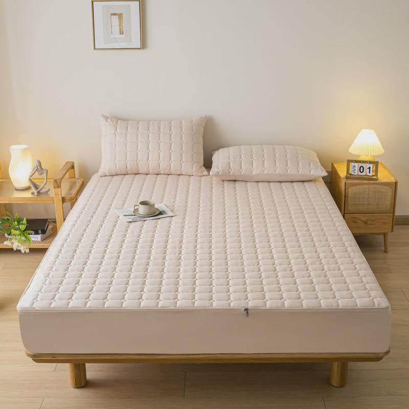 新款六面全包拉链床笠罩席梦思床垫保护套罩床罩乳胶床套加厚防滑