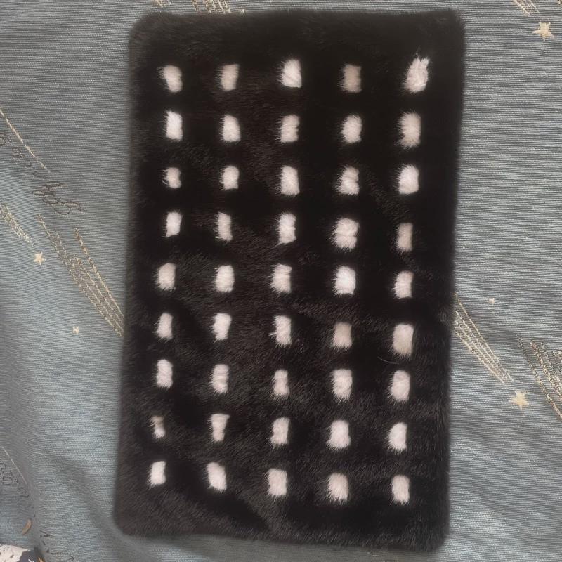 自然色狐狸毛挂毯白狐搭毯汽车狐褥子赤狐十字腰枕坐垫抱枕原料