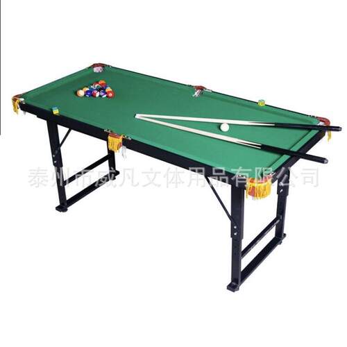 威凡儿童娱乐游戏室内升降折叠1.2米台球桌球台面游戏撞台金属腿
