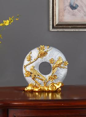 工厂直供加工鹿轻奢对欧式电视柜酒柜家居摆件装饰树脂工艺品