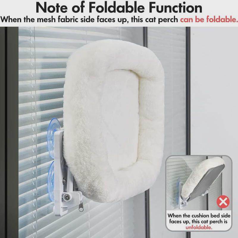 猫吊床猫咪床边窗户窗台猫窝晒太阳吸盘阳台玻璃猫栖息地猫窝