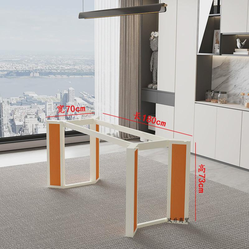 桌腿支架大理石办公桌子腿长方形桌子岩板餐桌支撑底座金属脚支架