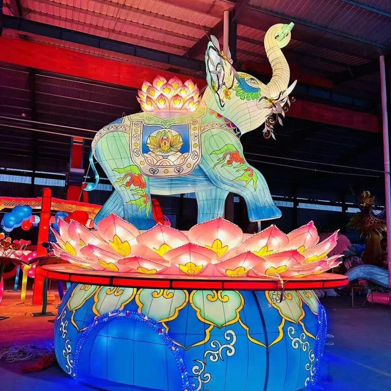 大型蛇年发光造型动物造型花灯展会灯会灯笼春节元宵节彩灯花灯