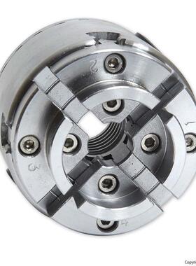 4寸木工卡盘4爪自定心卡盘KP96-B型木工车削圆弧卡盘M33*3.5螺纹