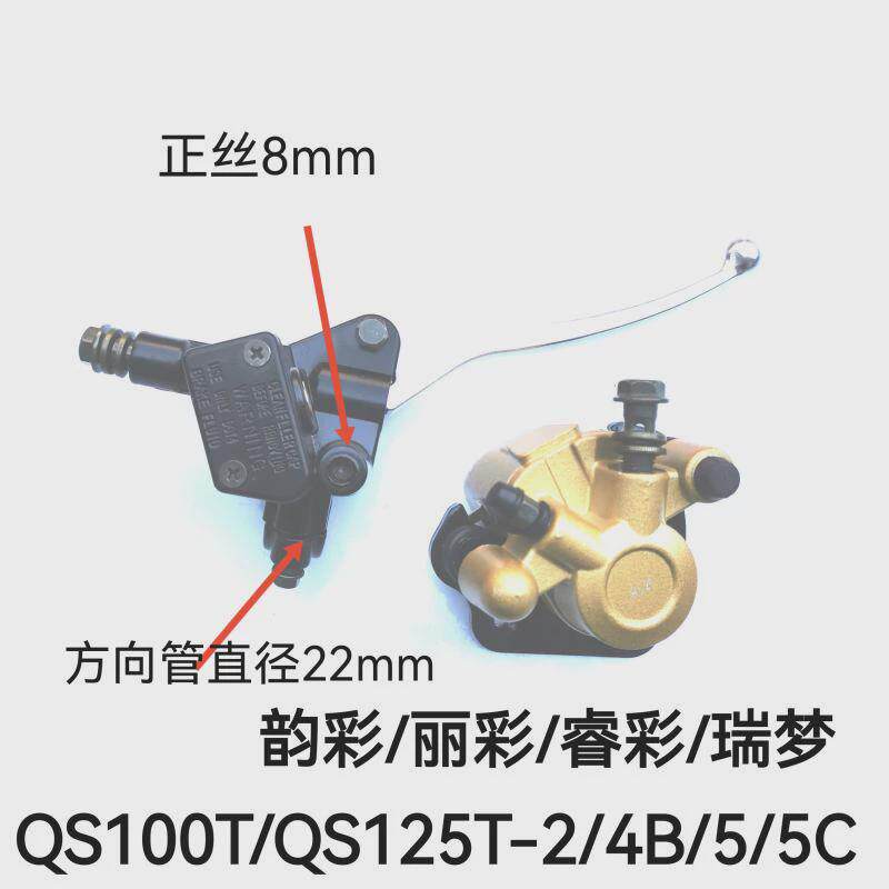 轻骑睿彩丽彩刹车上泵瑞梦QS125T-23A4B4C5A韵彩QS100TAB制动下泵