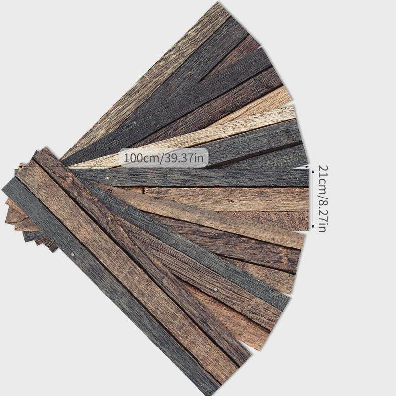 61k3复古木纹自粘墙贴旧家具改装贴 橱柜不柜门翻新贴纸 防水衣柜