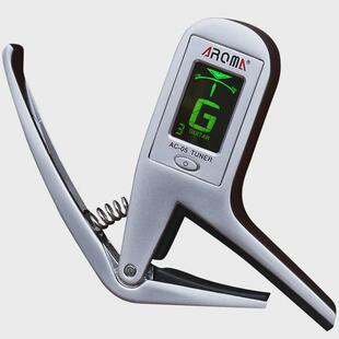 阿诺玛ac-05吉他调音器二合一民谣吉他电木吉他变调夹贝斯校音器