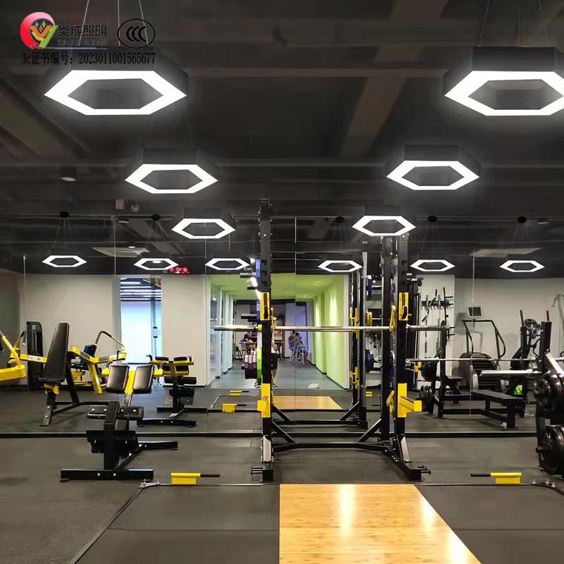 六边形造型灯异性吊线灯等办公灯创意个性蜂巢组合办公室工业风格