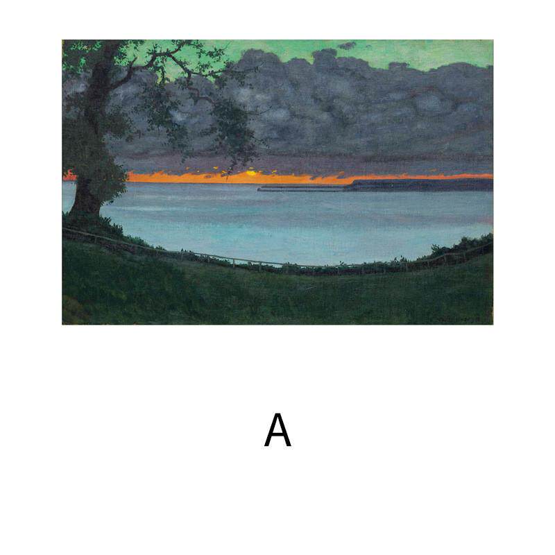 色巧北欧ins风摆画画客厅卧室落地壁画简约现代风景装饰画挂画