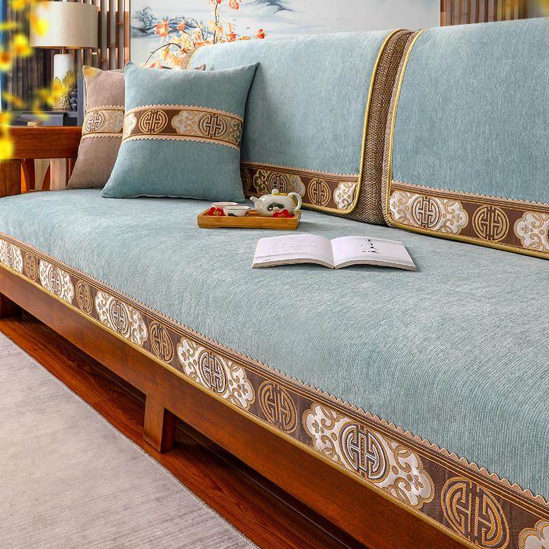 沙发垫四季通用防滑坐垫现代新中式皮实木沙发套罩靠背巾,居家布艺,沙发垫,淘宝优惠券,粉丝福利购,淘宝优惠卷
