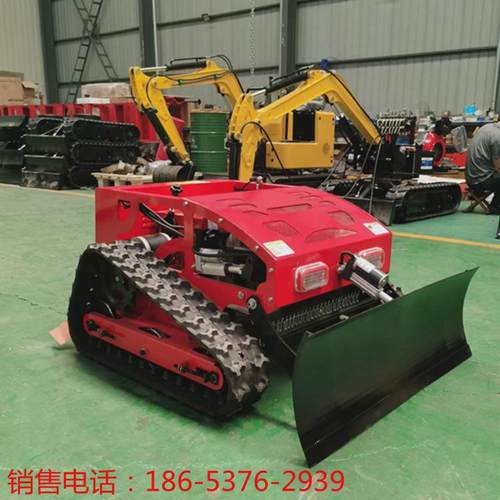 果园荒地绿化剪草机履带小型遥控割草机草坪修剪全自动除草机