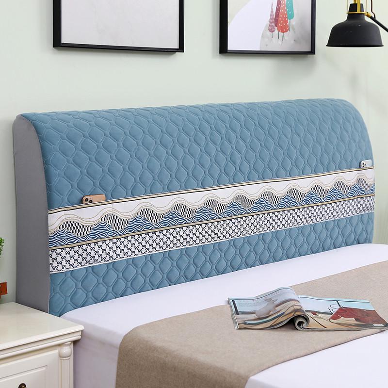 kbq1盖布全包床头套罩2023新款简约加厚软包木床头通用加厚保护套