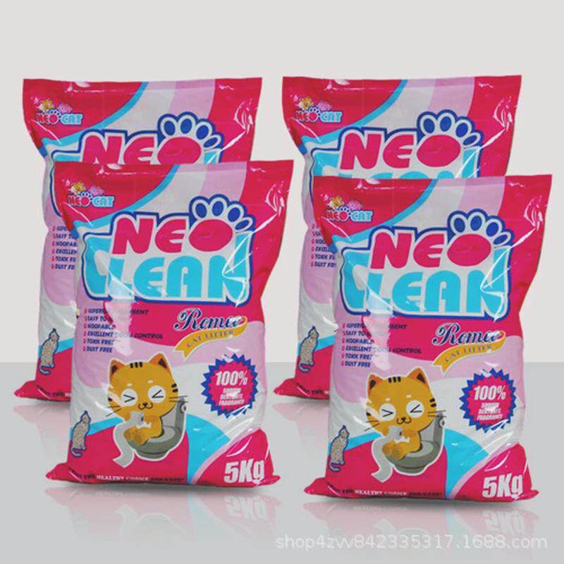 neo天净猫砂罗密欧有膨润土款香猫沙5kg*4包整箱低尘强力结团除臭
