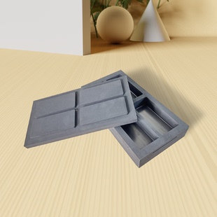 耐高温石墨模具金银饰品倒模石墨槽耐腐蚀多孔熔金槽来图加工定制