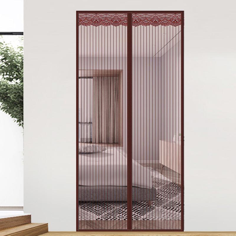 新款魔术贴防蚊门帘金刚网全磁条夏季家用蚊帐纱窗门夏天磁吸磁性