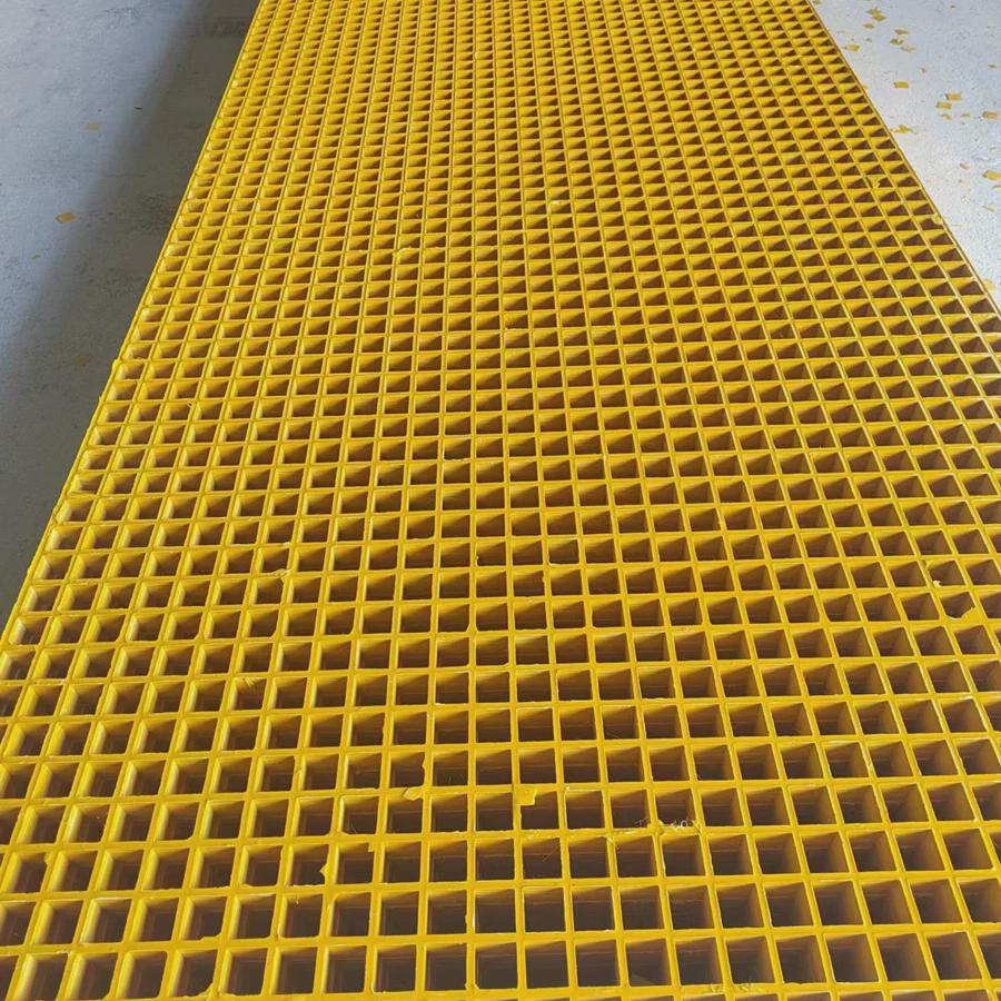 定制玻璃钢格栅板污水池盖板玻璃钢格栅板网格水沟盖板50*50*50