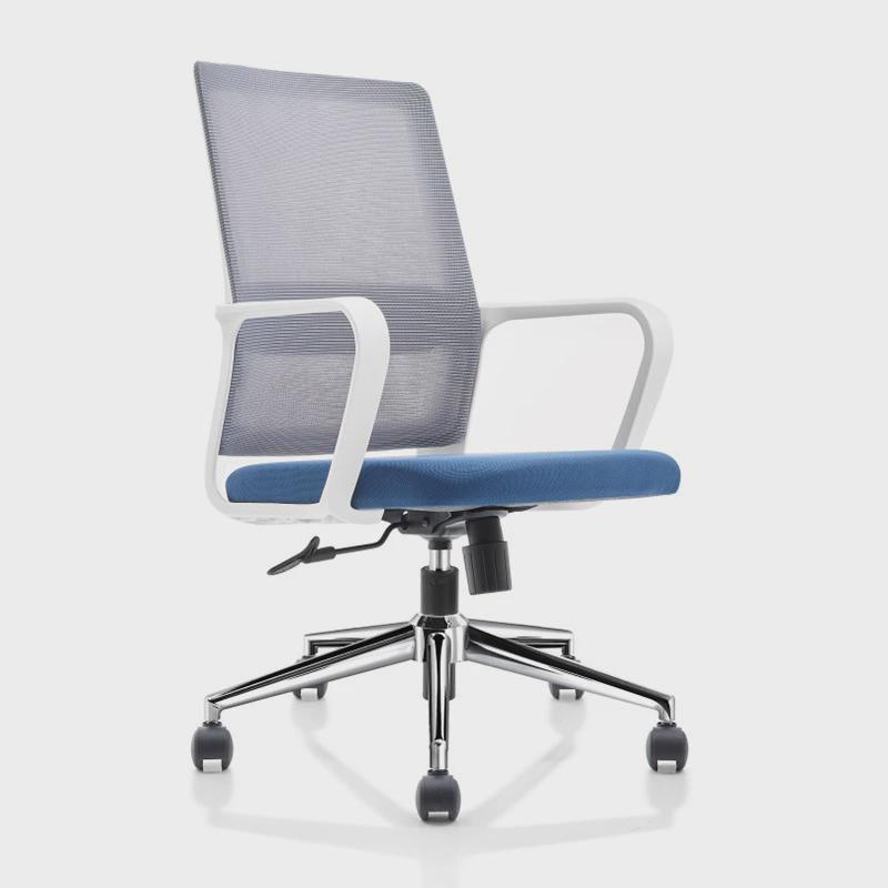 网布电脑椅子久坐人体工学椅家用办公椅靠背升降转椅会议室椅弓形