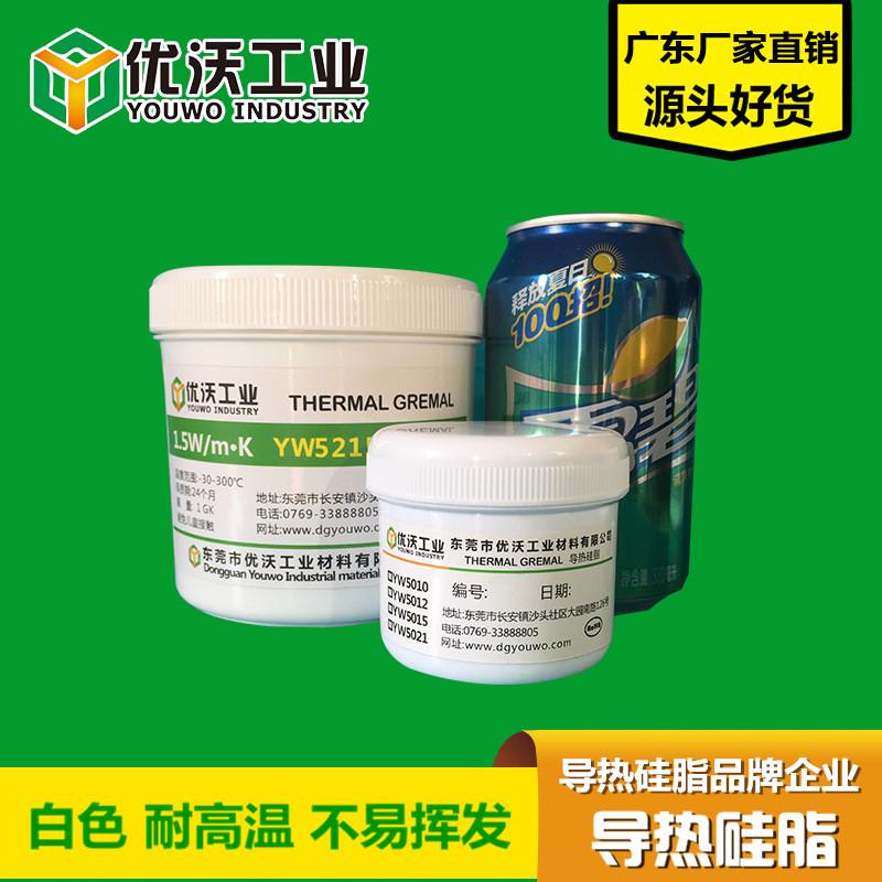 进口材料耐高温导热硅脂硅胶白/灰led电子电器散热膏1千克1.0-5.2