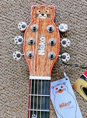 Neko猫咪单板吉他初学者36寸男女生入门可爱民谣吉他40寸尤克里里