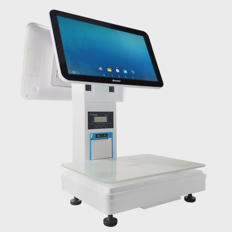 厂家直供君时达单屏收银称双屏称重超市自助生鲜收银一体称