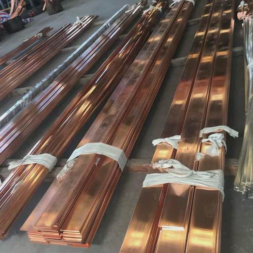 镀锡t2挂锡铜排镀锌铜排导电汇流排机房电力铜排扁铜铜箔条