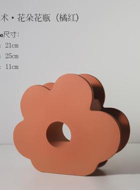 北欧ins花瓶批发兰迪花瓶插花器花朵造型几何摆件桌面玄关装饰莫