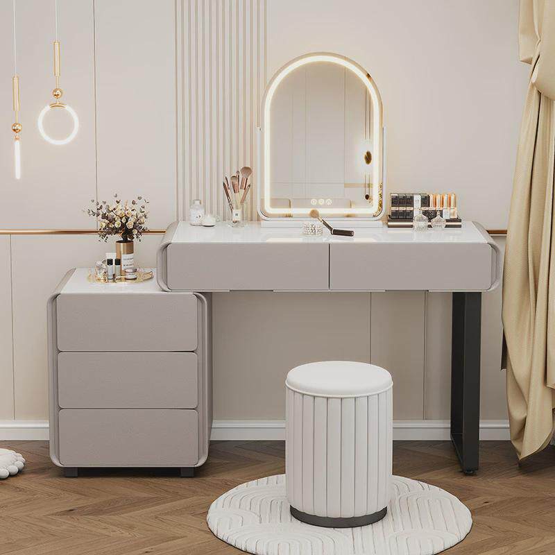 yu主卧室梳妆台实木高级感卧室一体化妆台斗柜化妆桌