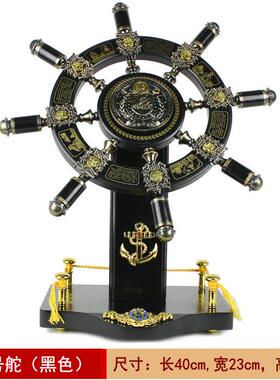 q683领航轮盘手落地大型号工艺品摆件海船舵办公室装饰开业乔迁送