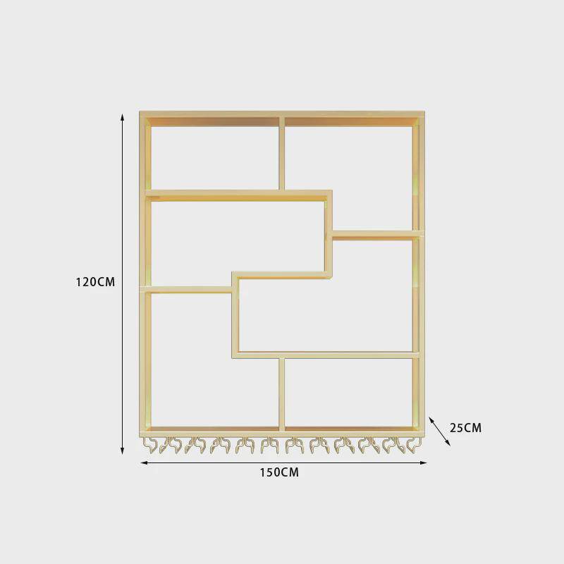 爆款酒吧台酒柜壁挂式轻奢清吧工业风红酒柜展示架葡萄酒架置物架