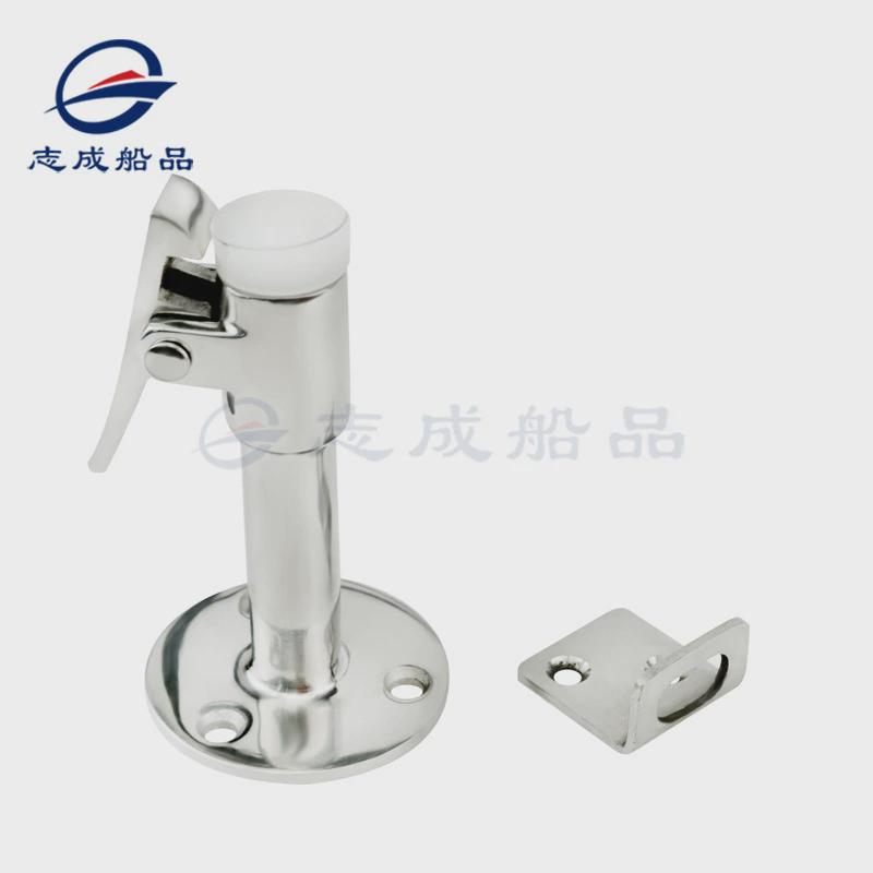 船用不锈钢门吸防撞防水门顶门碰门阻短款锌合金把手器定门固定器