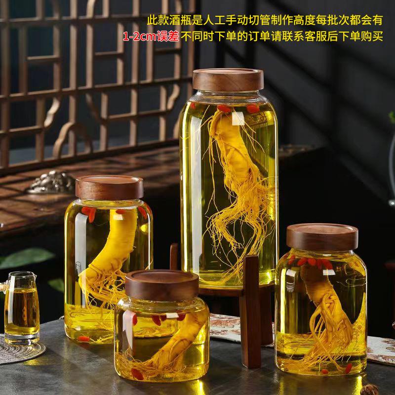 泡酒瓶人参药酒高档密封玻璃空瓶子白酒专用瓶带龙头新款加厚酿酒