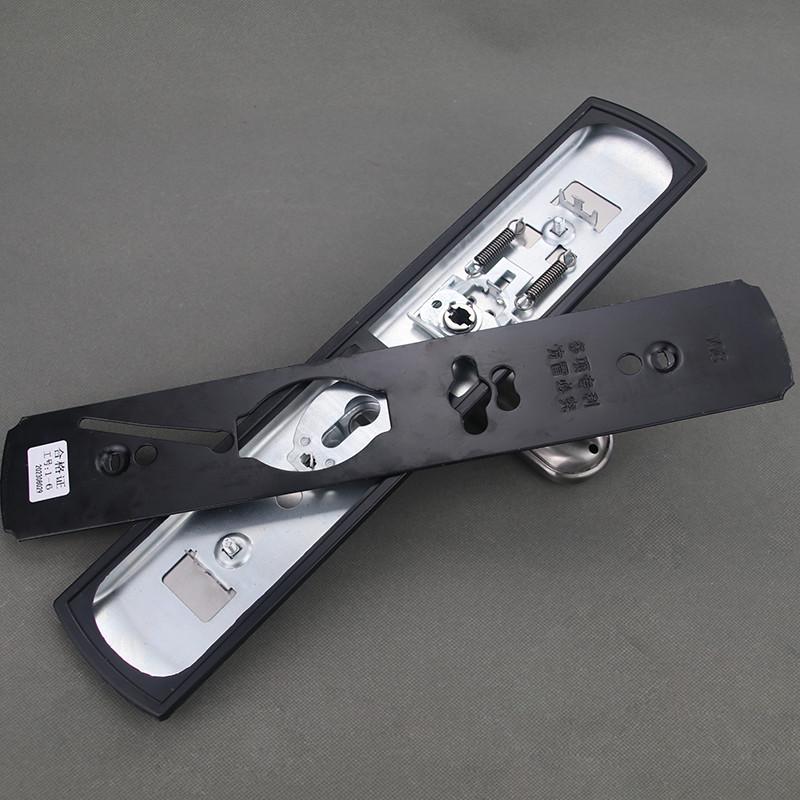 304不锈钢对开门把手008款步阳防盗门拉手加厚面板双开大门锁献学